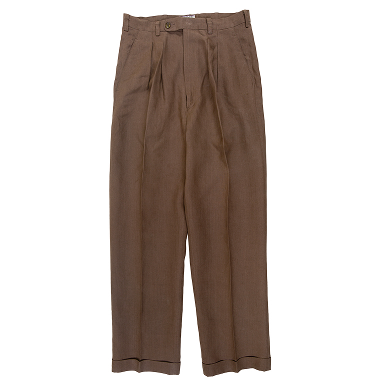 Olive brown linen pants